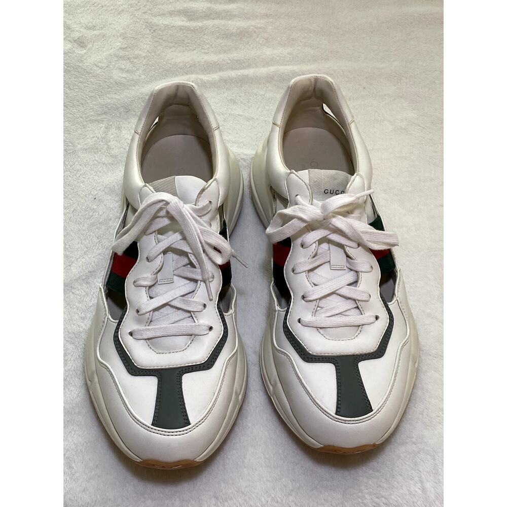 Authentic Gucci Rython Cut Out 100% RARE Mens Sz 10.5 - Picture 5 of 8